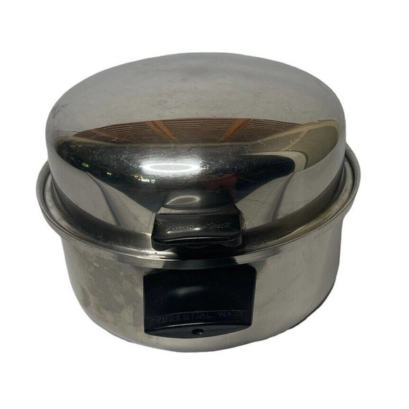 Vintage Prudential Flavor Seal High Dome Lid Stainless Steel Stock Pot Roaster - Picture 8 of 10